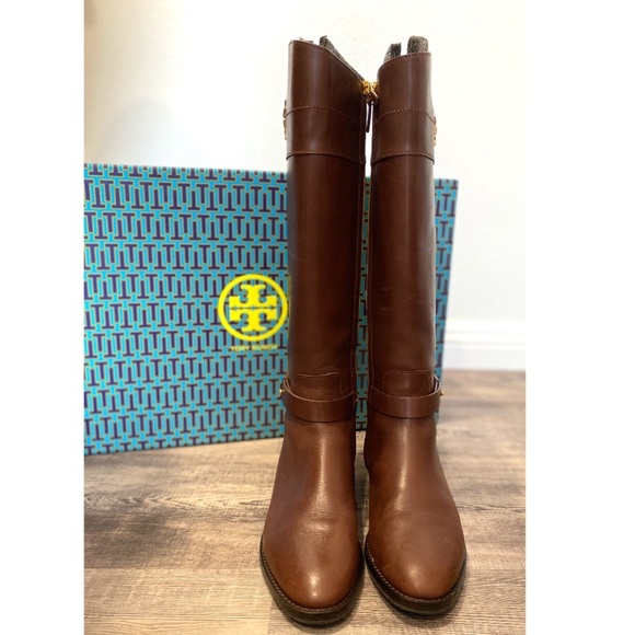 Tory Borch Knee high brown boots size 9 regular calf - Picture 9 of 9